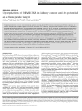 Cover page: Upregulation of MARCKS in kidney cancer and its potential as a therapeutic target