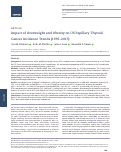 Cover page: Impact of overweight and obesity on U.S. papillary thyroid cancer incidence trends (1995-2015)