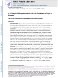 Cover page: N−3 Fatty Acid Supplementation for the Treatment of Dry Eye Disease