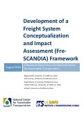 Cover page of Development of a Freight System Conceptualization and Impact Assessment (Fre‐SCANDIA) Framework