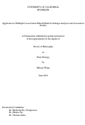 Cover page: Application of Multiple Locus Linear Mixed Model in Linkage Analyses and Association Studies