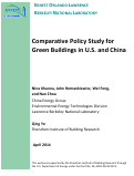 Cover page: Comparative Policy Study for Green Buildings in U.S. and China