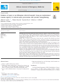 Cover page: Patterns of injury at an Ethiopian referral hospital: Using an institutional trauma registry to inform injury prevention and systems strengthening.