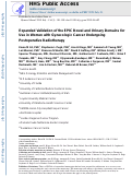 Cover page: Expanded validation of the EPIC bowel and urinary domains for use in women with gynecologic cancer undergoing postoperative radiotherapy