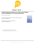 Cover page: Graduate Employee Unionization as Symbol of and Challenge to the Corporatization of U.S. Research Universities