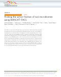 Cover page: Probing the active fraction of soil microbiomes using BONCAT-FACS