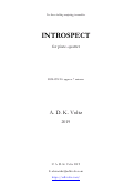 Cover page: Introspect