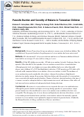 Cover page: Parasite burden and severity of malaria in Tanzanian children.