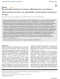 Cover page: Periodontitis-induced systemic inflammation exacerbates atherosclerosis partly via endothelial–mesenchymal transition in mice