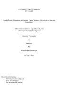 Cover page: Gender, Sexual Orientation, and Intimate Partner Violence: An Analysis of Risk and Recidivism