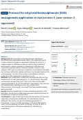 Cover page: Protocol for ethyl methanesulphonate (EMS) mutagenesis application in rice.