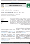 Cover page: 1H NMR and GC–MS based metabolomics reveal nano-Cu altered cucumber (Cucumis sativus) fruit nutritional supply