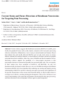 Cover page: Current Status and Future Directions of Botulinum Neurotoxins for Targeting Pain Processing