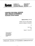 Cover page: Interest Rate Risk and Optimal Design of Mortgage Instruments