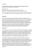 Cover page: Modeling the effects of appliance standards through geographic analysis