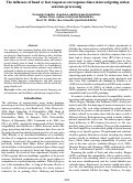 Cover page: The influence of hand or foot responses on response times in investigating action
sentence processing