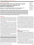 Cover page: Necrotizing enterocolitis is preceded by increased gut bacterial replication, Klebsiella, and fimbriae-encoding bacteria