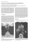 Cover page: Case report: tracheobronchopathia osteochondroplastica.