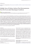 Cover page: Multiple Lines of Evidence Indicate That Gliotransmission Does Not Occur under Physiological Conditions