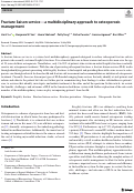 Cover page: Fracture liaison service-a multidisciplinary approach to osteoporosis management.