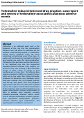 Cover page: Terbinafine-induced lichenoid drug eruption: case report and review of terbinafine-associated cutaneous adverse events