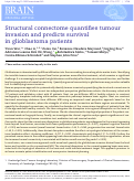 Cover page: Structural connectome quantifies tumour invasion and predicts survival in glioblastoma patients