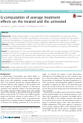Cover page: G-computation of average treatment effects on the treated and the untreated