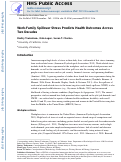 Cover page: Work-family spillover stress predicts health outcomes across two decades.