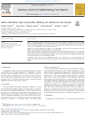 Cover page: Lebers hereditary optic neuropathy: Shifting our attention to the macula.