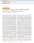 Cover page: The diamine cation is not a chemical example where density functional theory fails