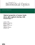 Cover page: Optical properties of mouse brain tissue after optical clearing with FocusClear™
