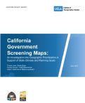Cover page: California Government Screening Maps: An Investigation into Geographic Prioritization in Support of State Climate and Planning Goals