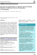 Cover page: The Role of Telemedicine to Alleviate an Increasingly Burdened Healthcare System: Retinopathy of Prematurity