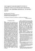 Cover page: The Viability and Reliability of the U.S. Supreme Court as an Institution for Social Change and Progress Beneficial to Blacks - Part II