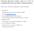 Cover page: Functional Regression Analysis using an F Test for Longitudinal Data with Large Numbers of Repeated Measures