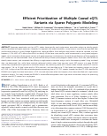 Cover page: Efficient Prioritization of Multiple Causal eQTL Variants via Sparse Polygenic Modeling