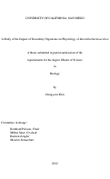 Cover page: A study of the impact of secondary organisms on physiology of Moorella thermoacetica