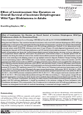 Cover page: Effect of Levetiracetam Use Duration on Overall Survival of Isocitrate Dehydrogenase Wild-Type Glioblastoma in Adults