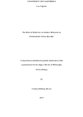 Cover page: The Role of Reflexive Avoidance Behaviors in Posttraumatic Stress Disorder