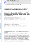 Cover page: Achievement and quality measure attainment in patients hospitalized with atrial fibrillation: Results from The Get With The Guidelines - Atrial Fibrillation (GWTG-AFIB) registry.