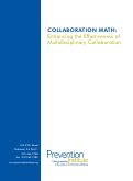 Cover page: Collaboration Math: Enhancing the Effectiveness of Multidisciplinary Collaboration