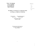 Cover page: The effects of variations in component styles and shapes on high-level synthesis