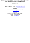 Cover page: What drives variations in public health and social services expenditures? the association between political fragmentation and local expenditure patterns