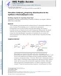 Cover page: Phosphine-Catalyzed α-Umpolung-Aldol Reaction for the Synthesis of Benzo[ b]azapin-3-ones.