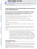 Cover page: Levels and outcomes of 12-step participation among sexual and gender minority subgroups