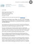 Cover page: Response to the White House Office of Science and Technology Policy Request for Information on Automated Worker Surveillance and Management