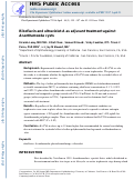 Cover page: Riboflavin and ultraviolet A as adjuvant treatment against Acanthamoeba cysts