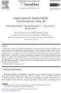 Cover page: Supersymmetric Standard Model from the heterotic string (II)