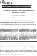 Cover page: Castration‐Resistant Prostate Cancer: Targeted Therapies and Individualized Treatment