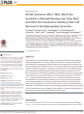 Cover page: All Akt Isoforms (Akt1, Akt2, Akt3) Are Involved in Normal Hearing, but Only Akt2 and Akt3 Are Involved in Auditory Hair Cell Survival in the Mammalian Inner Ear